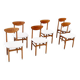 Ensemble de six chaises de salle à manger italiennes