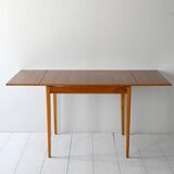 Vintage Scandinavian Teak and Oak Dining Table