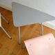 Table tripode et chaises vintage 1950