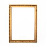 A mirror in a golden frame