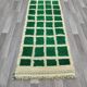 Handmade wool hallway rug size 75 x 300 cm