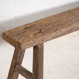 Ancient oriental bench in solid wood (c.1870) #76