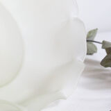 Suspension in white glass, vintage