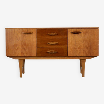 Midcentury Danish Style Petite Teak Sideboard Vintage Modern Danish Scandinavian Style