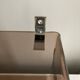 M. Dumas plexiglass and chrome shelf locker