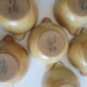 Set of 6 ear bowls in gres cnp gres village France vintage old