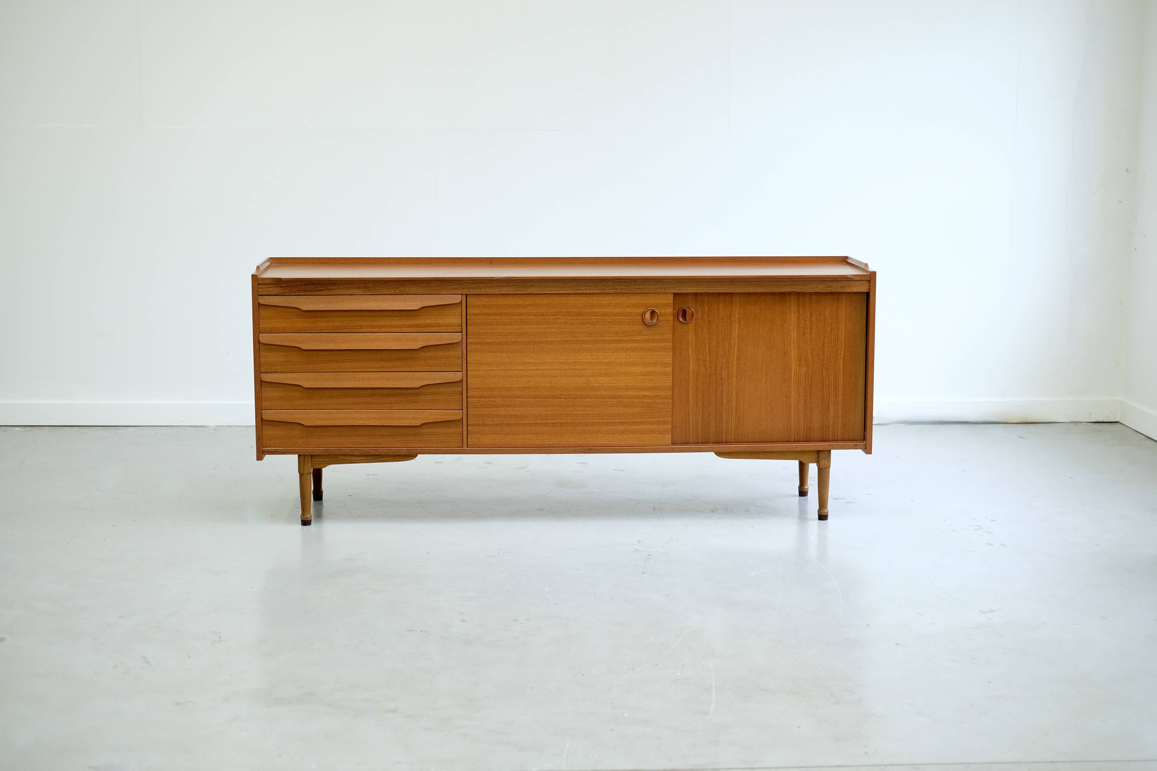 Enfilade scandinave en teck - 1960s