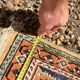Vintage Oriental Handwoven Wool Caucasian Boho Chic Persian Rug 150x89