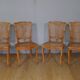 4 Louis XV style canne chairs
