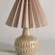 Mid-Century Modern Brown Speckled Stoneware Table Lamp by EGO, Sweden 1960s