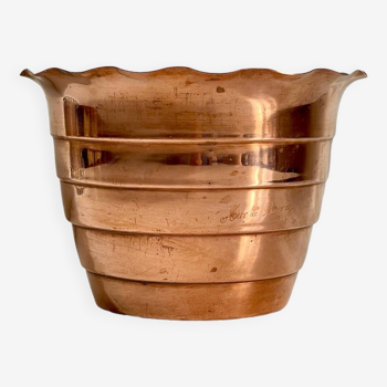 Copper planter “mur de barrez” 1960s