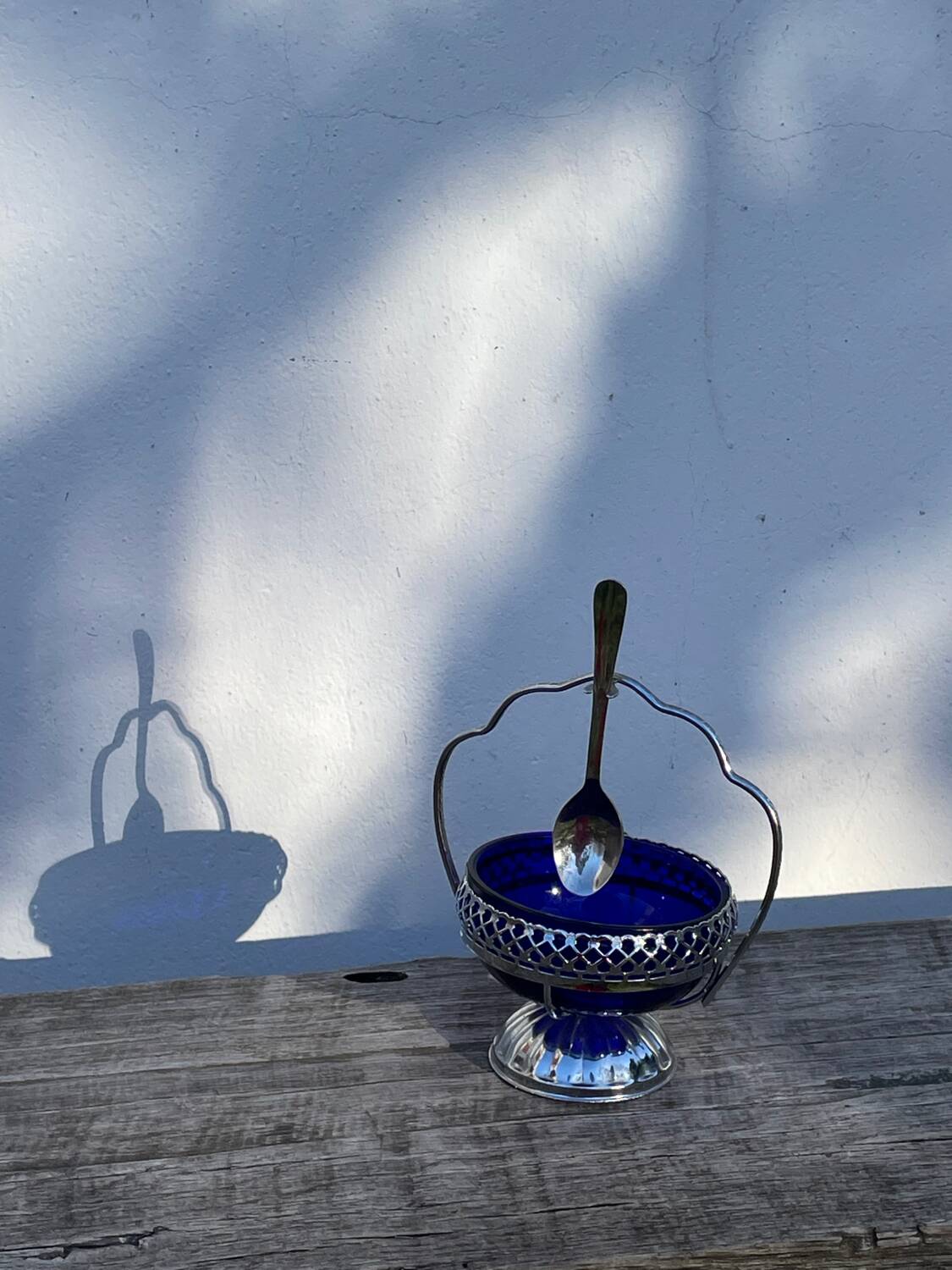 Silver-plated sugar bowl, 1970