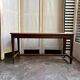 Dark wood bench