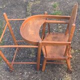 High chair for vintage wooden dolls