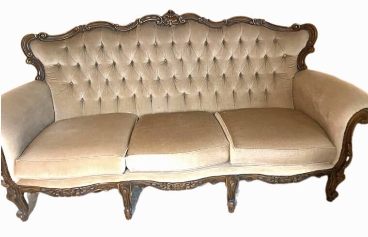 Antique sofa, baroque Louis XV style