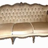 Canapé ancien, baroque style Louis XV