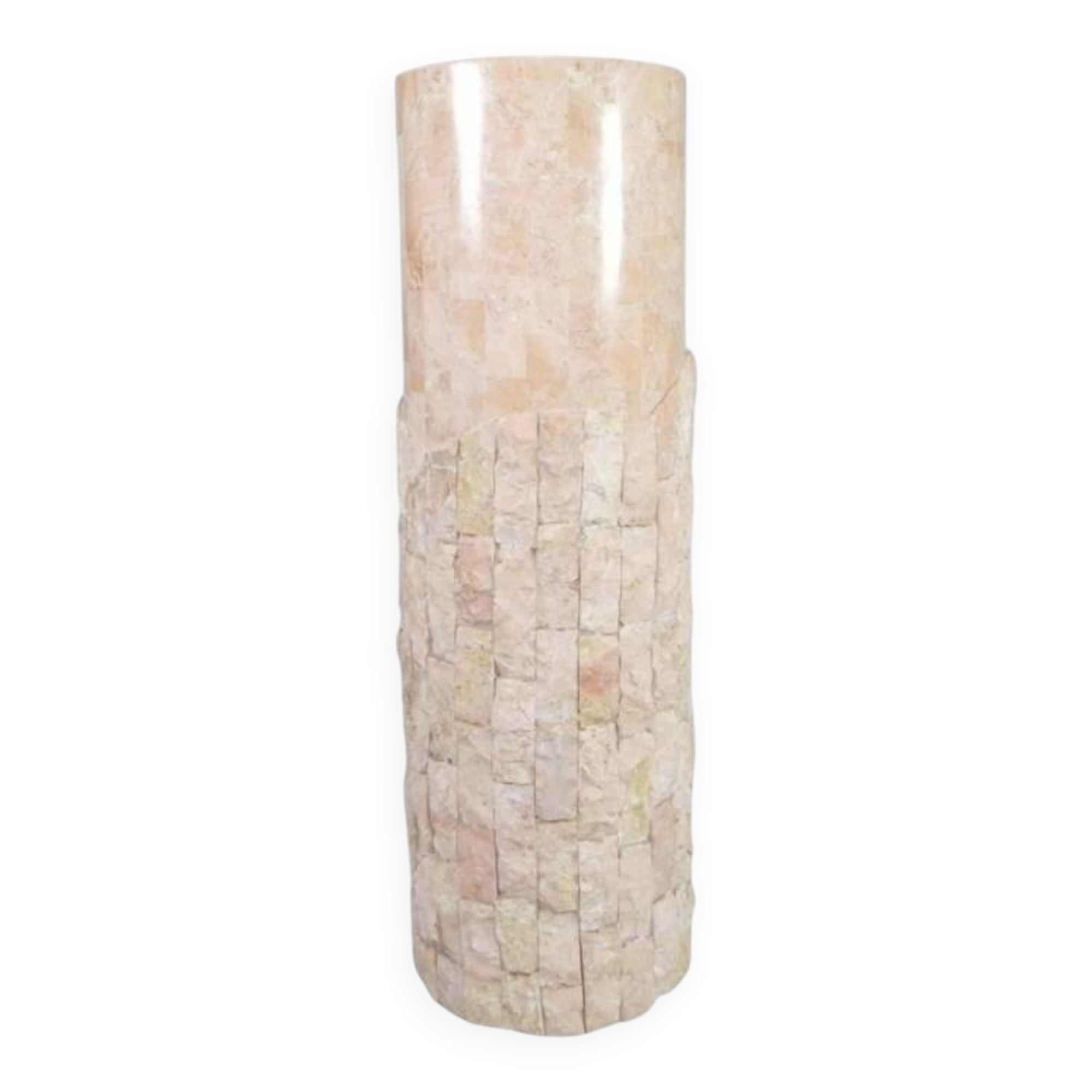 Maitland Smith 80's pink marble column