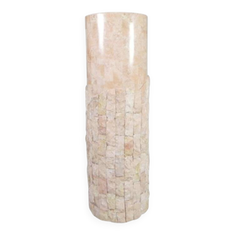 Maitland Smith 80's pink marble column