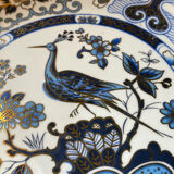 Peacock pattern porcelain plates