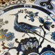 Peacock pattern porcelain plates