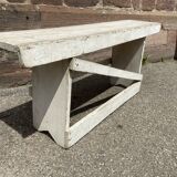 Small rustic fir farm bench
