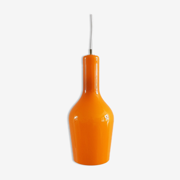 Orange Murano glass pendant lamp by Gino Vistosi for Vistosi, Italy 1960's