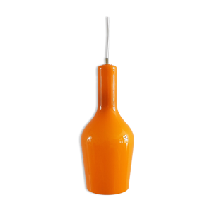 Suspension en verre orange