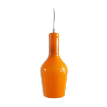 Orange Murano glass pendant lamp by Gino Vistosi for Vistosi, Italy 1960's