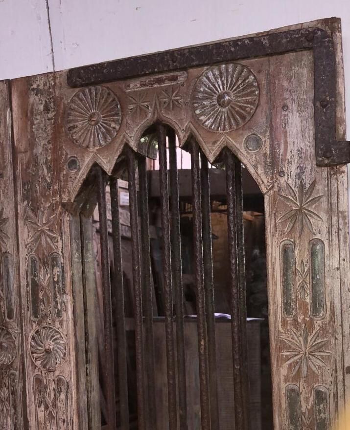 Old teak door