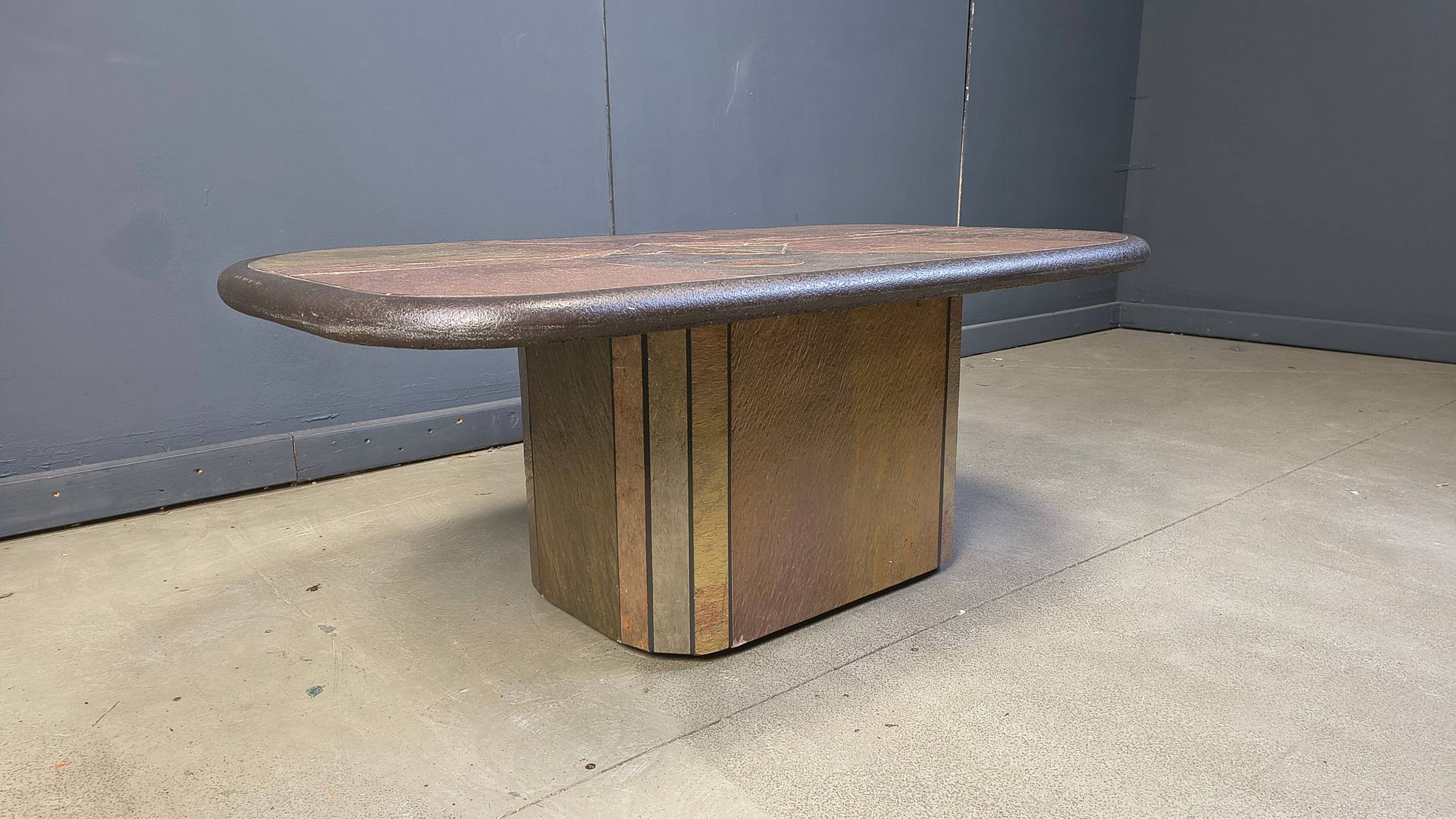 Vintage Paul Kingma style coffee table, 1980s