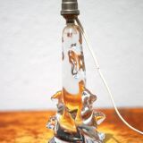 Vintage crystal lamp, table lamp, crystal table lamp with spikes