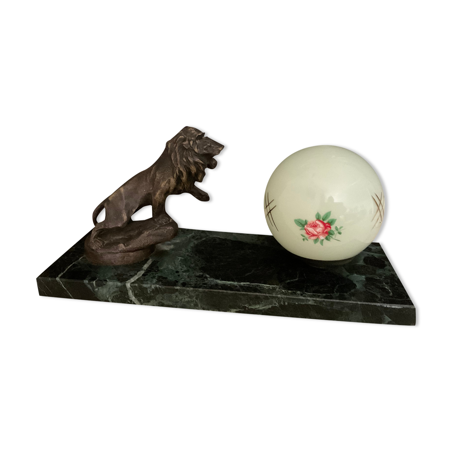 Art deco table lamp, signed M.Marx