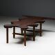 Table Organique Rustique De Forme Libre, France, Fin 19ème Siècle