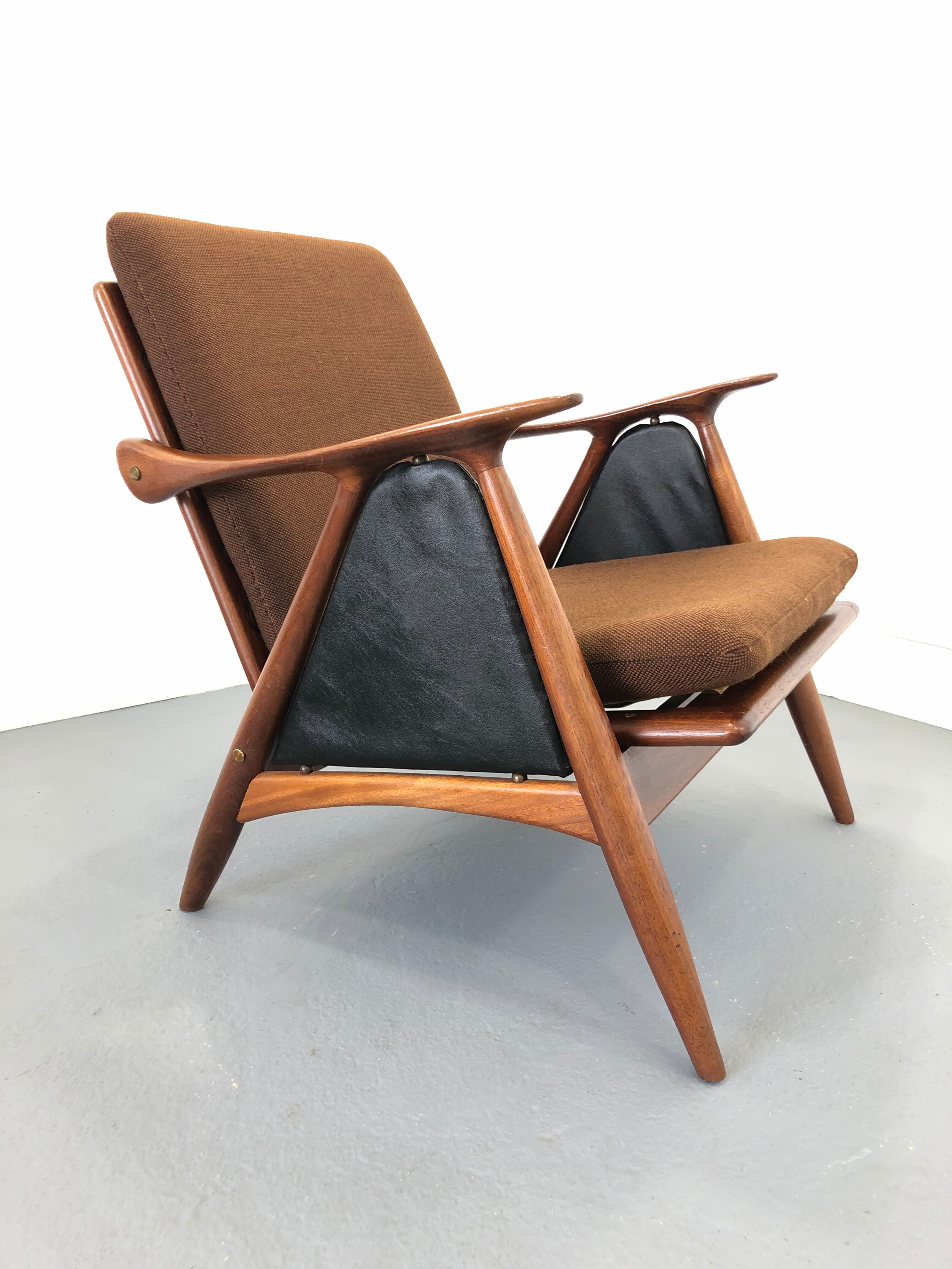 Vintage Danish Modern Lounge Chair, 1960s