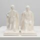 Pair Ceramic bookends by Godofridus Boonekamp for Plateelbakkerij Schoonhov