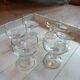 6 old champagne glasses