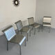 4 Italian design aluminum chairs from the 90s Calligaris Italy