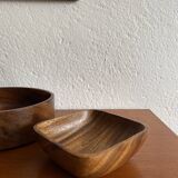 Set 2 Vintage Wooden Dishes