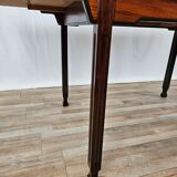 Table à manger extensible de style scandinave en noyer et ébène