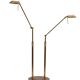 Stunning Ben Demmers Brass double l table lamp 1980s