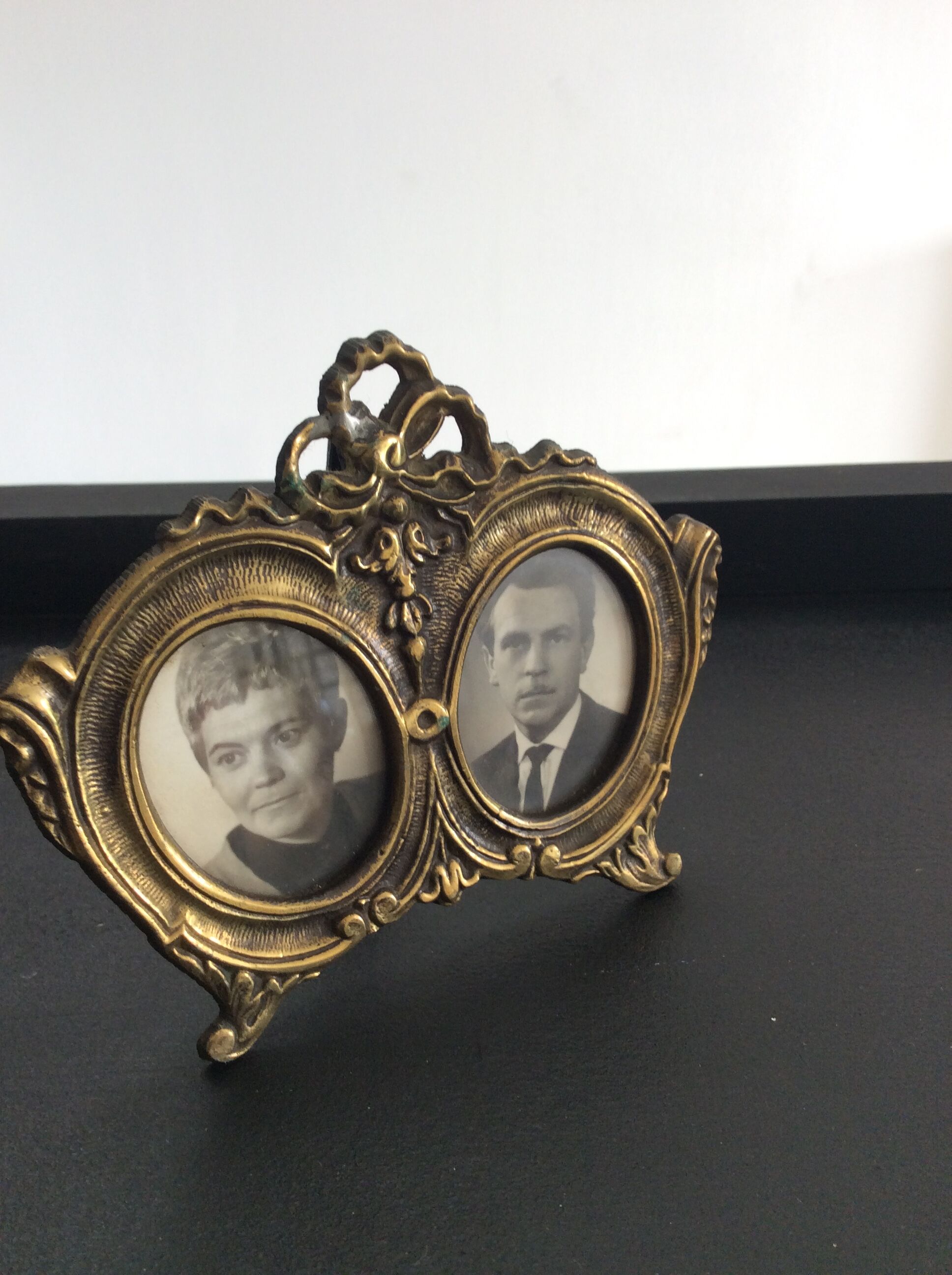 Old Bronze Photo Frame