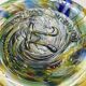 Blown glass trivet confetti Italy