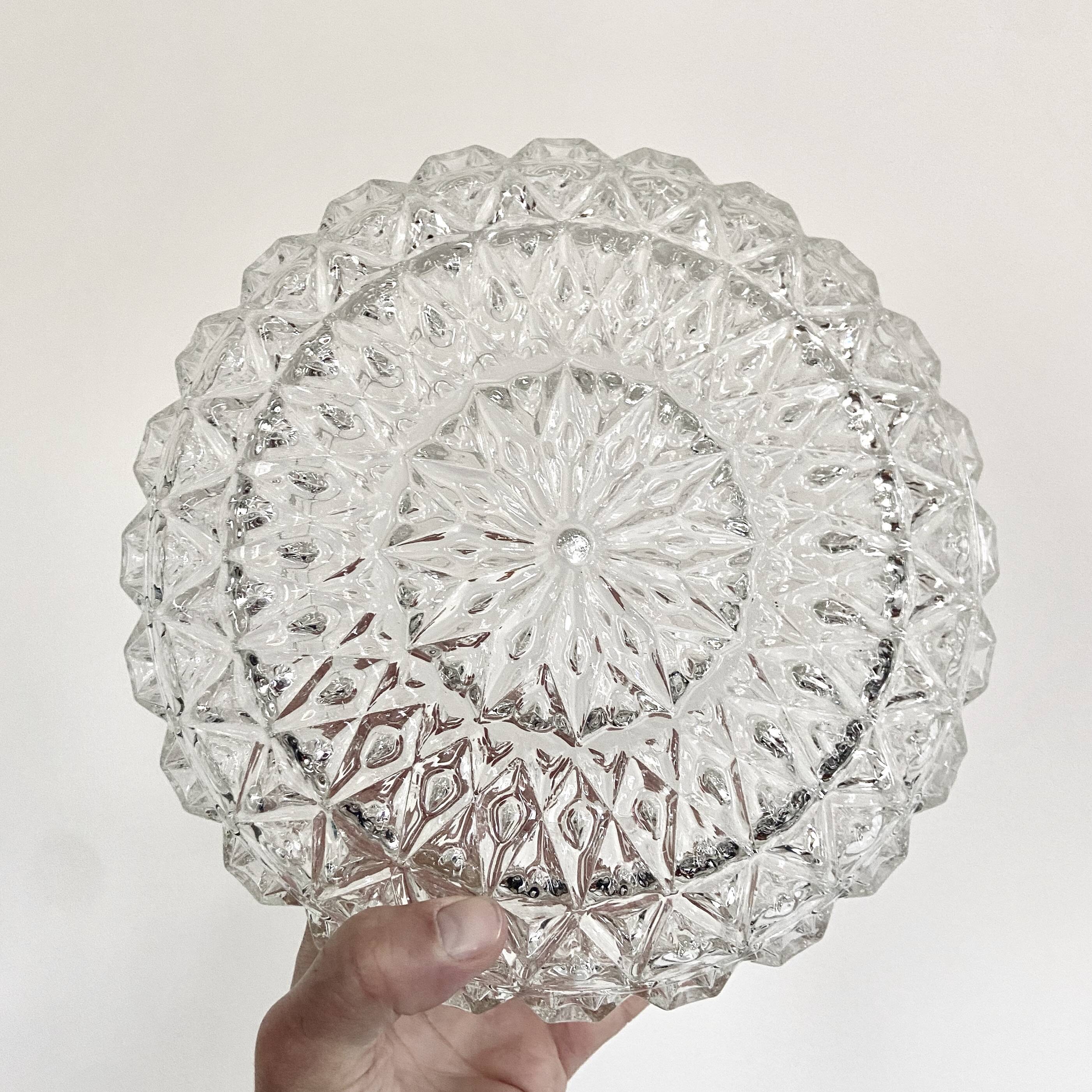 Holophane glass ceiling light - Ø 25 cm - H 9.5 cm