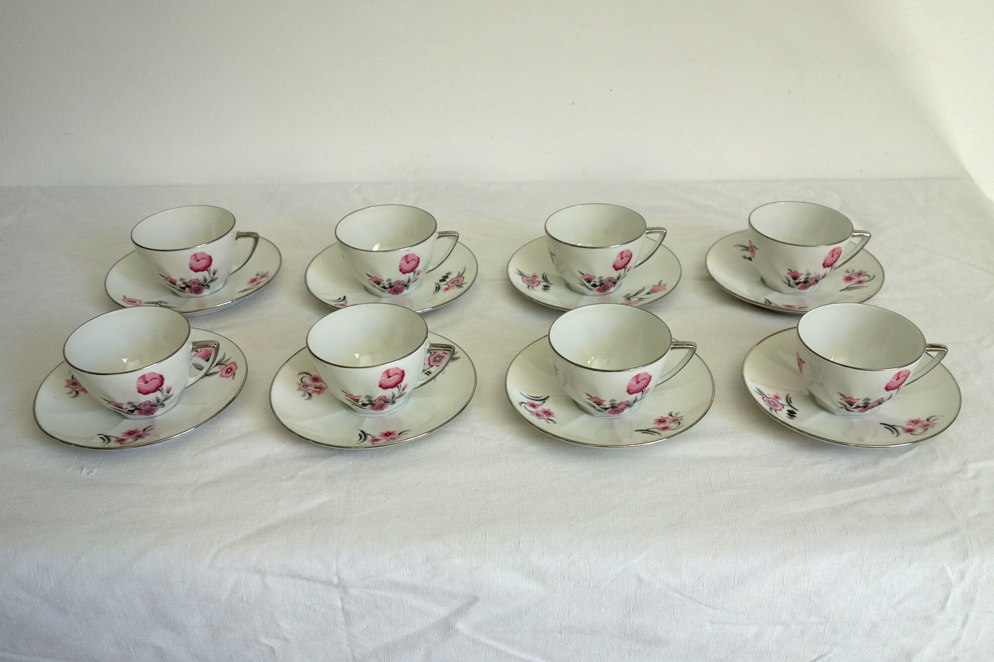 8 vintage Limoges coffee cups