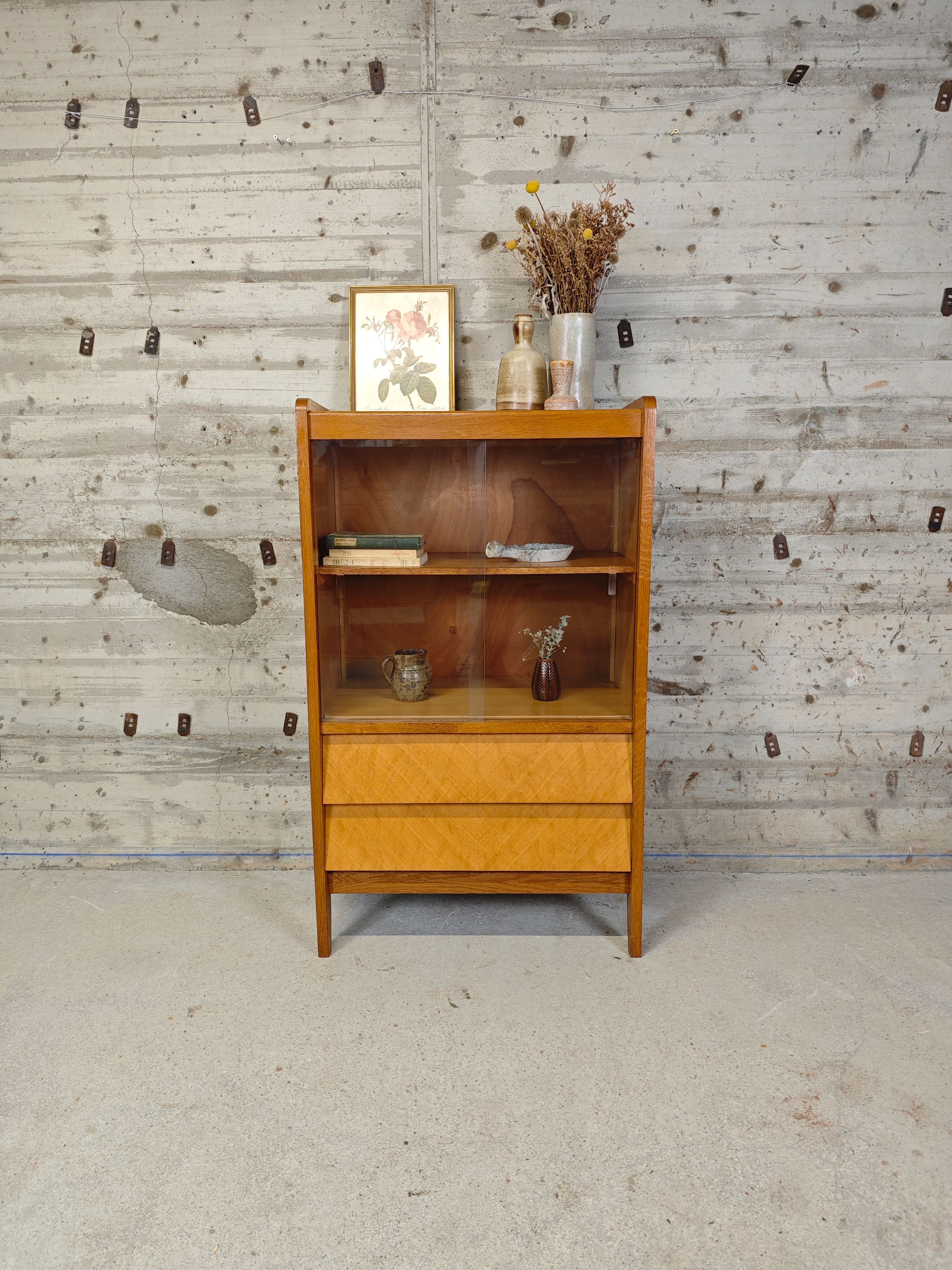 Vintage small display cabinet