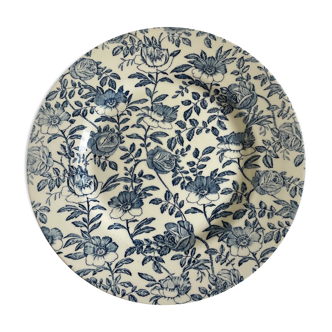 Set of 3 blue Churchill plates