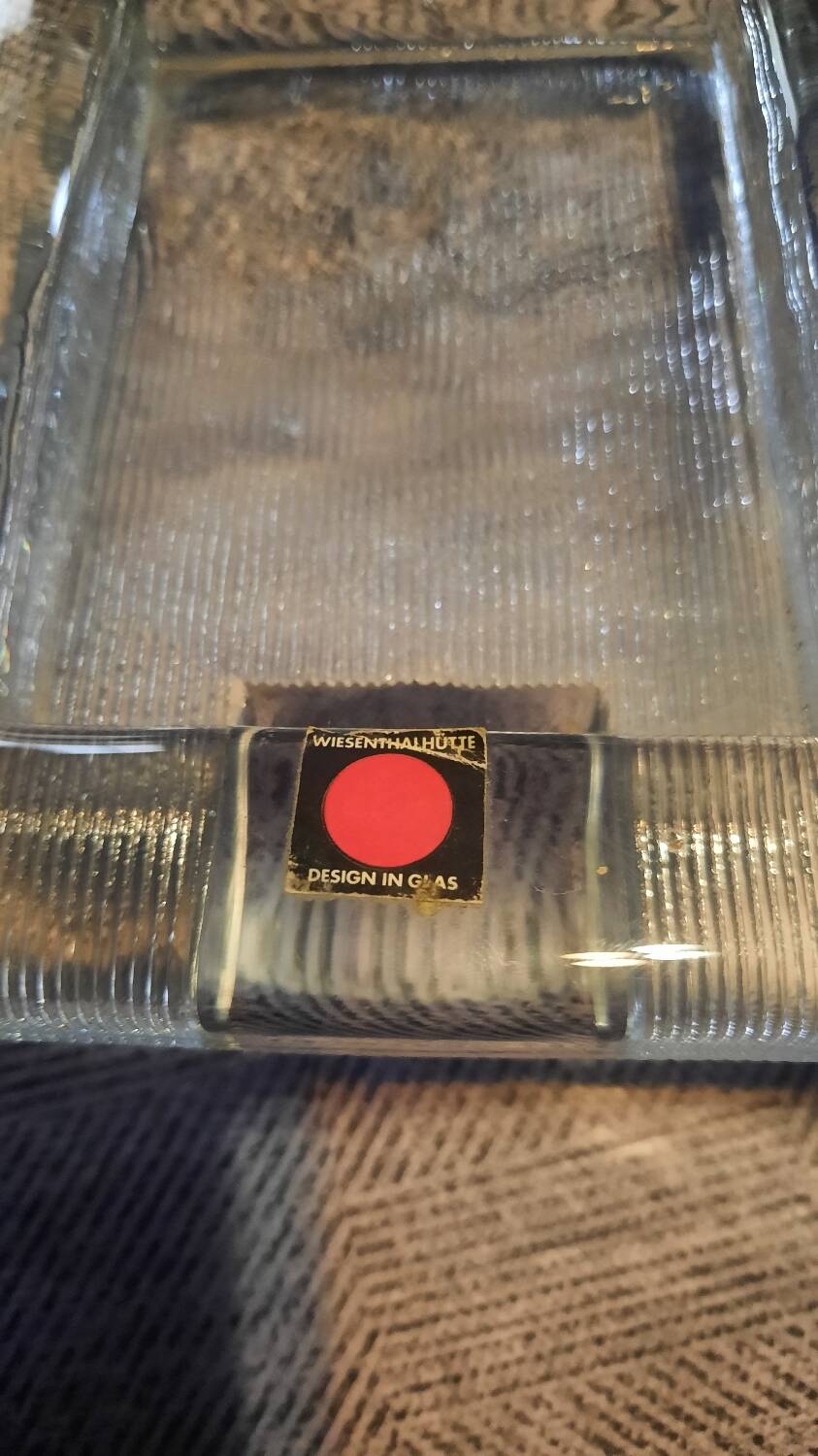 60s glass photo frame