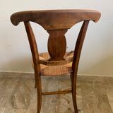 6 chaises anciennes en bois et assise en paille