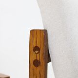 1970s Pair of Rare Oak Armchairs by ULUV, Czechoslovakia