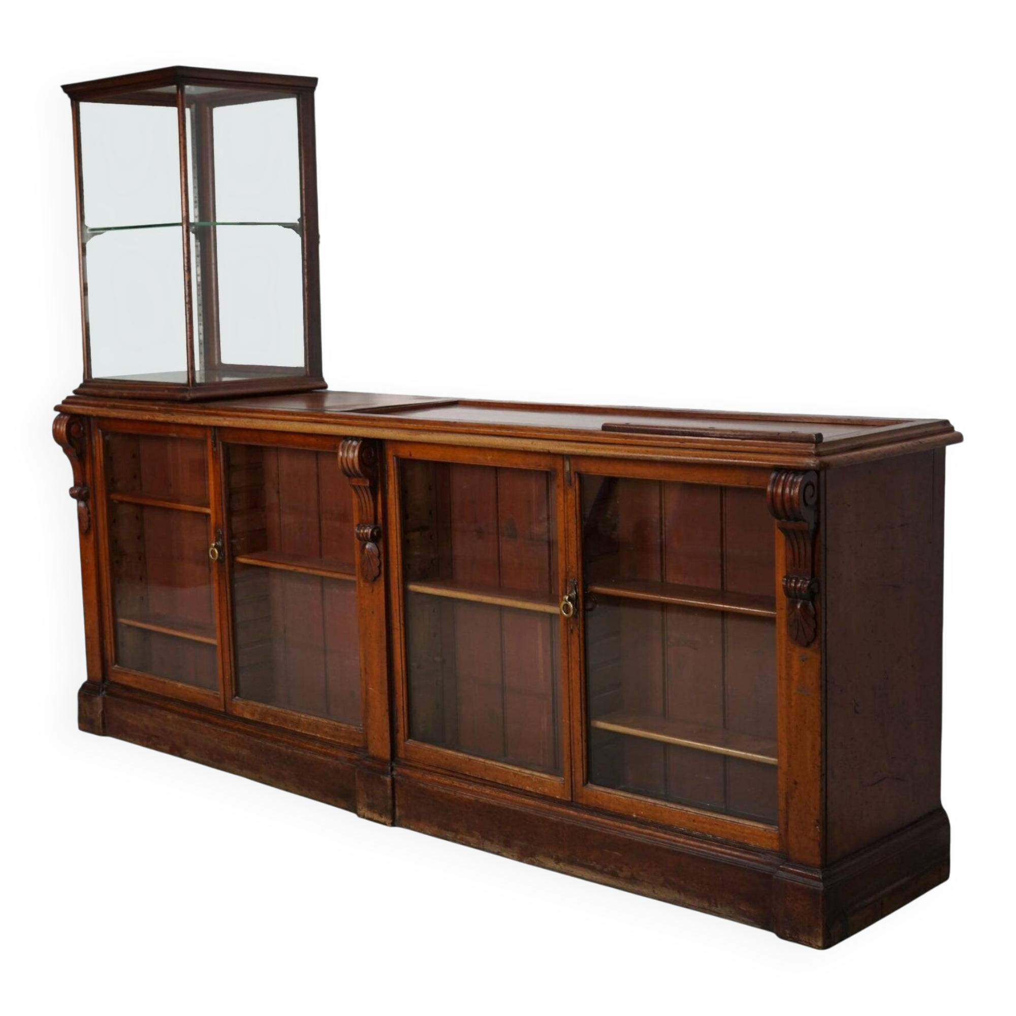 19th Century English Victorian Apothecary Shop Counter